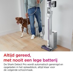 Shark Detect Pro IW3611EU Vacuum Cleaner - 04L, Stylish White Brass Design for Powerful Cleaning!